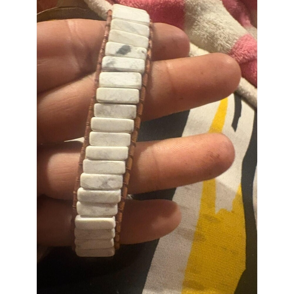 natural stone stretch bracelet vintage